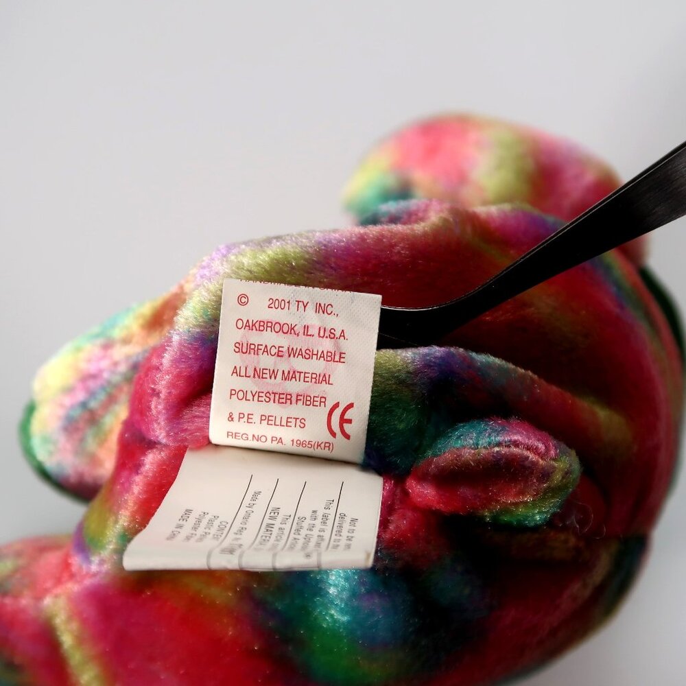 TY Beanie Baby - May Birthday‎ Bear (With Ruffles) | MWMT Mint Tags | Retired - Picture 10 of 16